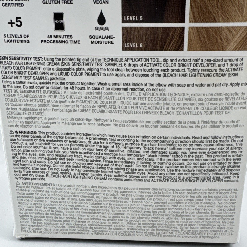IGK Color Bright Champagne Please Bleach & Color Kit,Warm Blonde, 1 Application - Picture 8 of 11